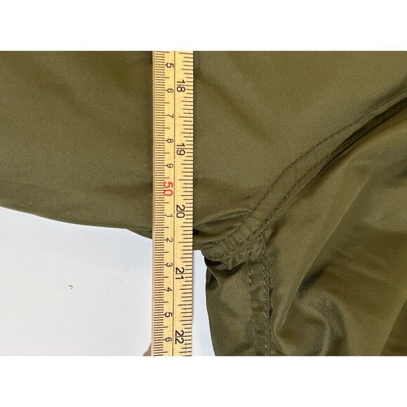 Topshop army green satin bomber jacket womens sz 8 GUC - Picture 5 of 8